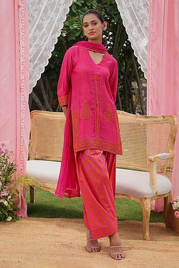 Thea Dori Work Kurta Farshi Salwar Set