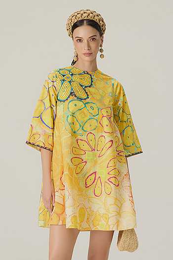 Novella Printed Shift Dress