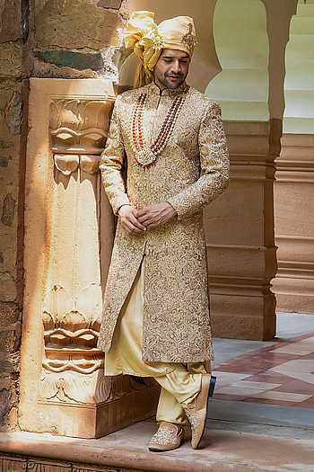 Imperial Metallic Sherwani Set