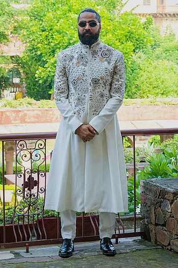 Noor Royale Handcrafted Long Kurta Set