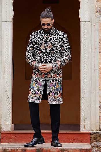 Embroidered Sherwani Set