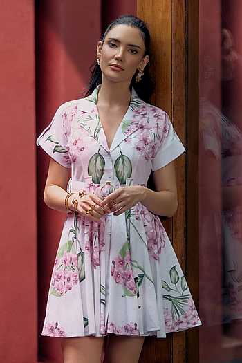 Carnosa Belted Mini Dress