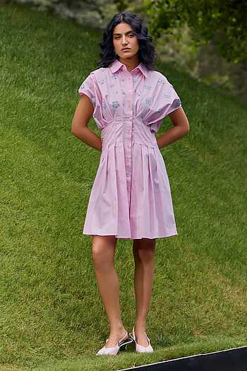 Whipped Flowers Embroidered Dress