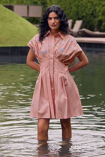 Whipped Flowers Embroidered Dress