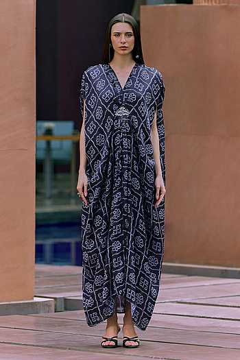 Diva Bandhani Print Kaftan