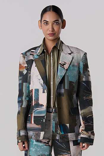 Manifesto Printed Blazer