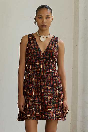 Makeba Hand Embroidered Dress