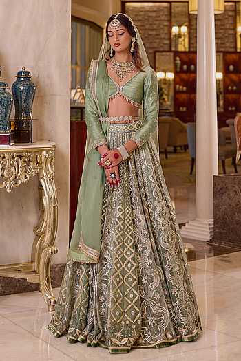 Nikah Embroidered Bridal Lehenga Set