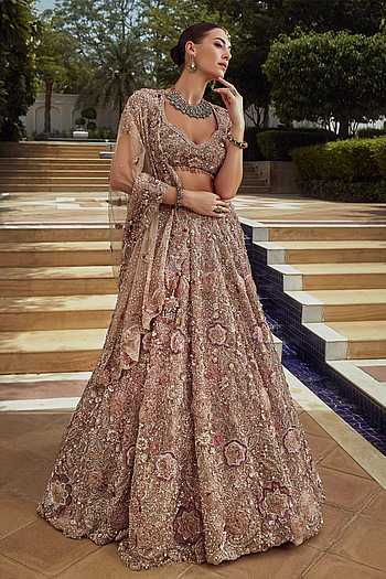 Rosee Lavande Embroidered Bridal Lehenga Set