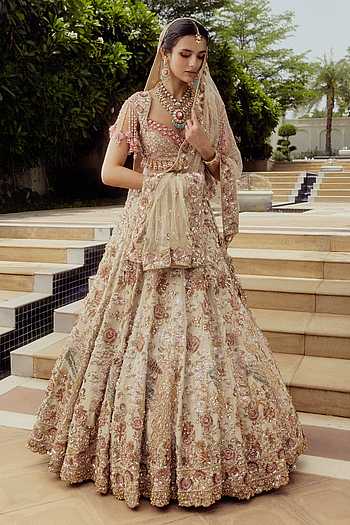 Oiseau Divoire Embroidered Bridal Lehenga Set