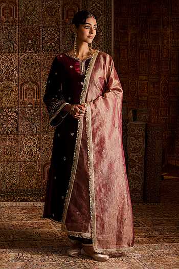 Hand Embroidered Straight Kurta Set