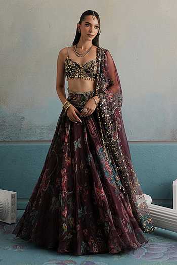 Adara Embellished Blouse Lehenga Set