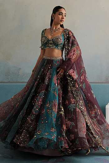 Saida Hand Embroidered Lehenga Set