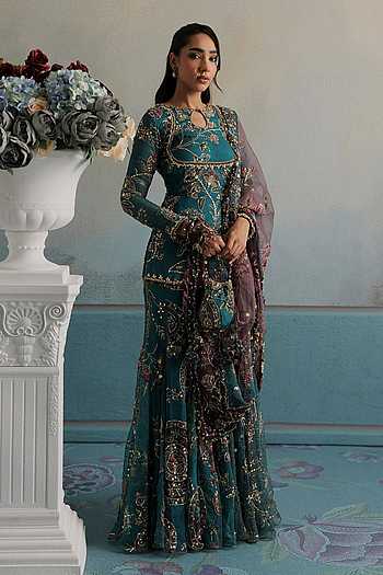 Sehar Embroidered Kurta Gharara Set