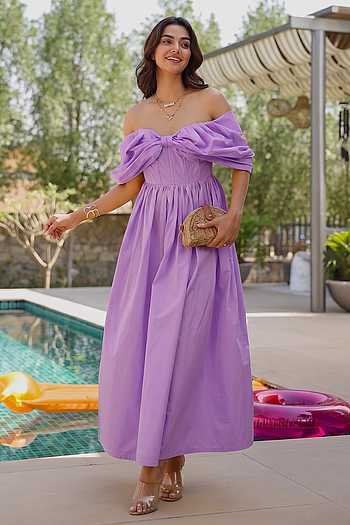 Off Shoulder Cotton Dress