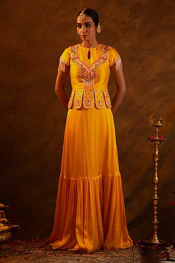 Chic Embroidered Blouse & Skirt Set