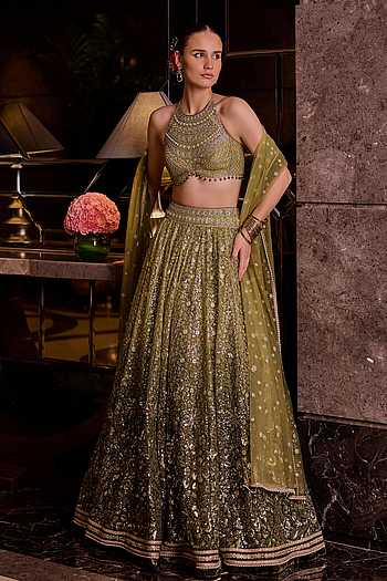 Kaleera Sequin Embroidered Lehenga Set