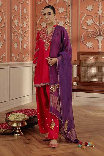 Rasa Silk Chanderi Kurta Set