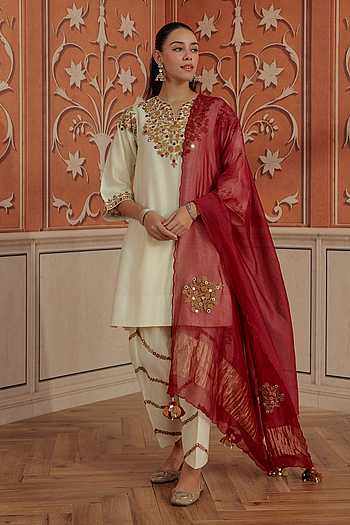 Mirae Silk Chanderi Kurta Set