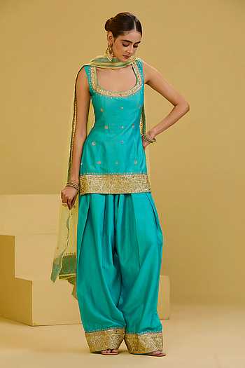 Sky Blue Kurta Salwar Set