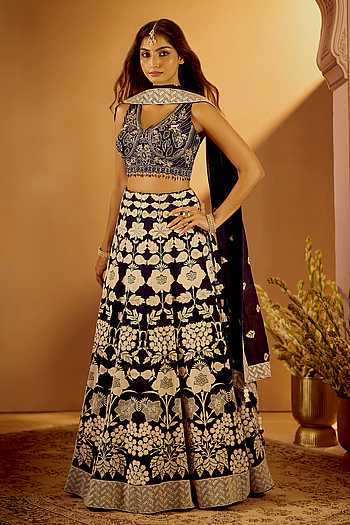 Floral Embroidered Lehenga Set 