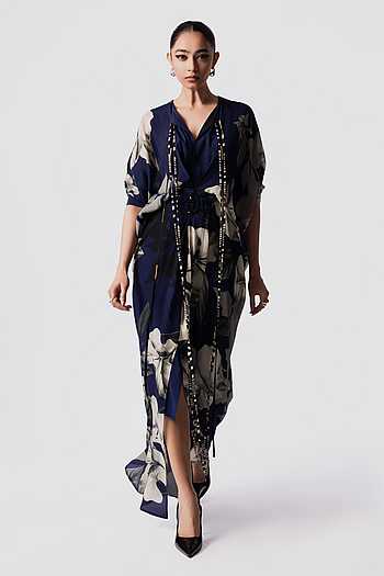 Printed Kaftan Dress