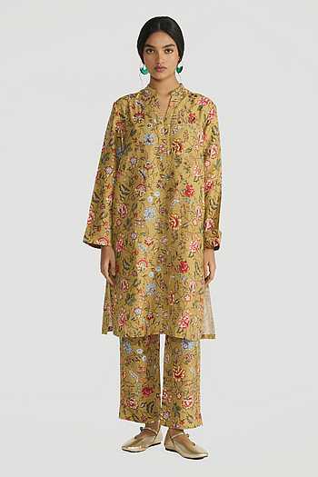 Madhavi Floral Print Tunic & Pant Set