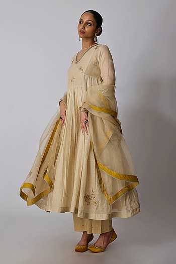 Devika Patchwork Embroidered Anarkali Set