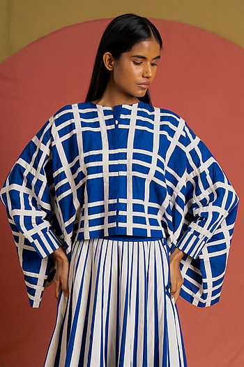 Chacha Applique Striped Jacket