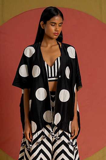 Polka Overlay Reversible Jacket