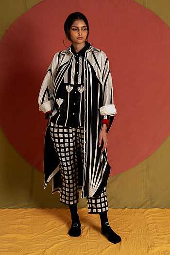 Venti Striped Shirt Jacket