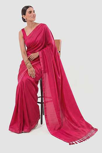 Silk Tassel Bordered Saree