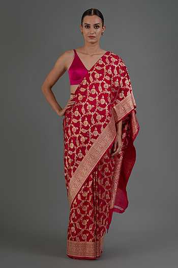 Meenakari Floral Woven Saree