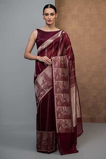 Stripe Woven Saree
