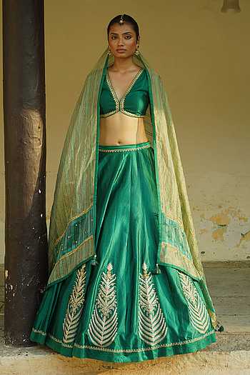 Hand Embroidered Lehenga Set
