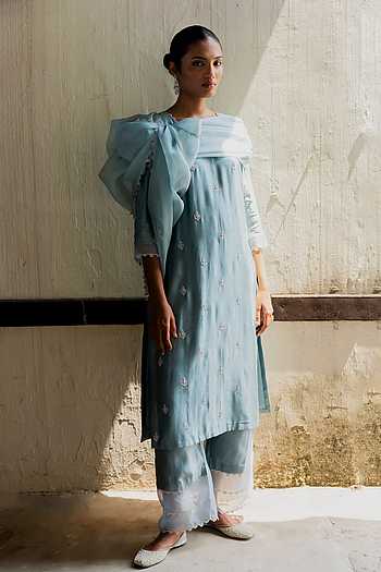 Hand Embroidered Kurta Set