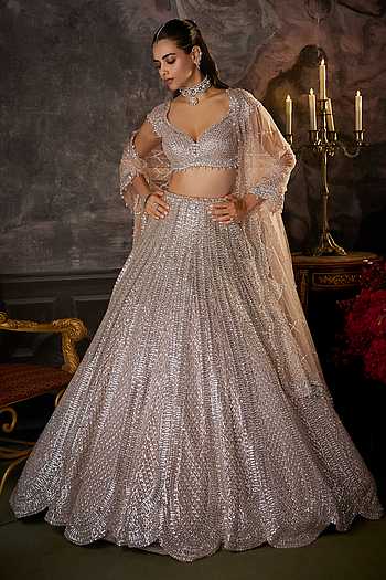 Sequin Embellished Bridal Lehenga Set