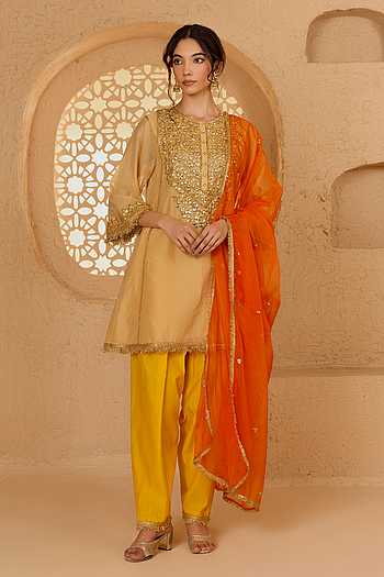Embroidered Short Kurta Set