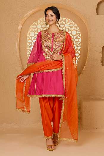 Sequin Embroidered Kurta Set