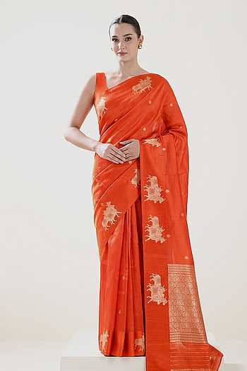 Cow Woven Saree