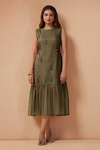 Mist Handwork Tissue Dress