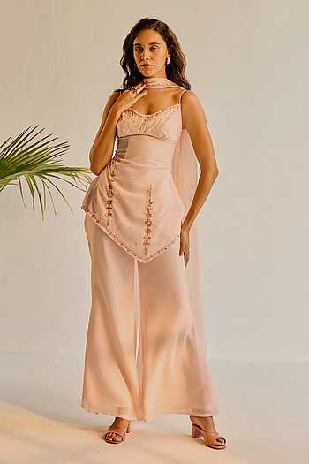 Geet Pink Embroidered Y2K Kurta Set
