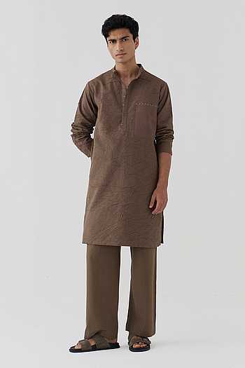 Crush Textured Kurta & Pant Set