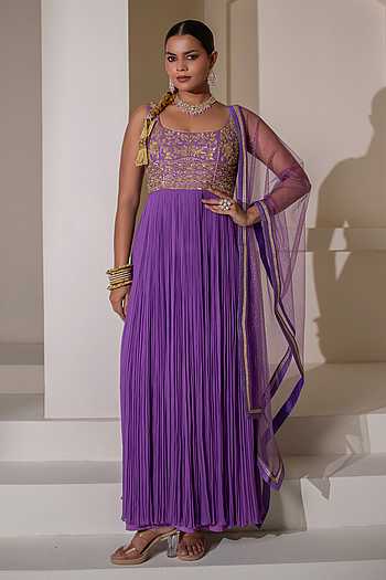Placement Embellished Anarkali
