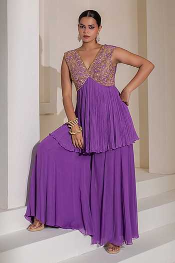 Embellished Kurta & Sharara Set
