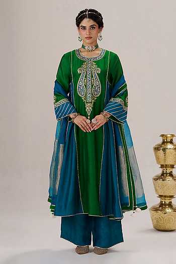 Morni Embroidered Kurta Palazzo Set
