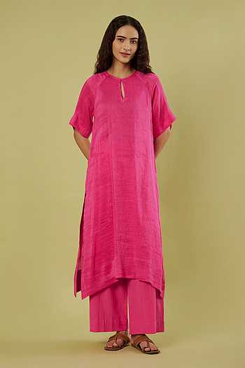 Solid Kurta & Pant Set