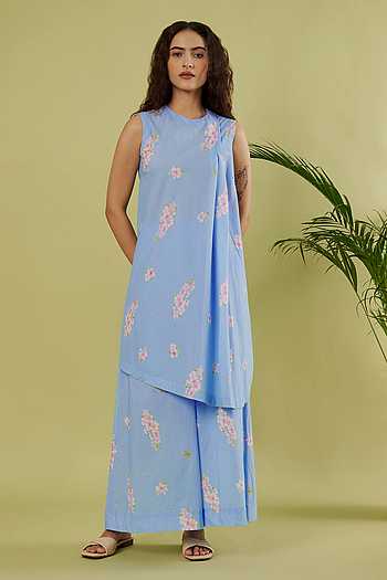 Printed Kurta & Palazzo Set