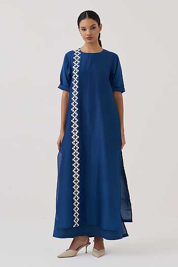 Chanderi & Mul Dress
