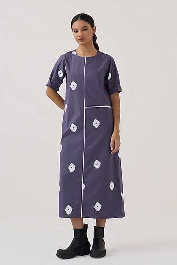 Printed Poplin Regular Fit Dress